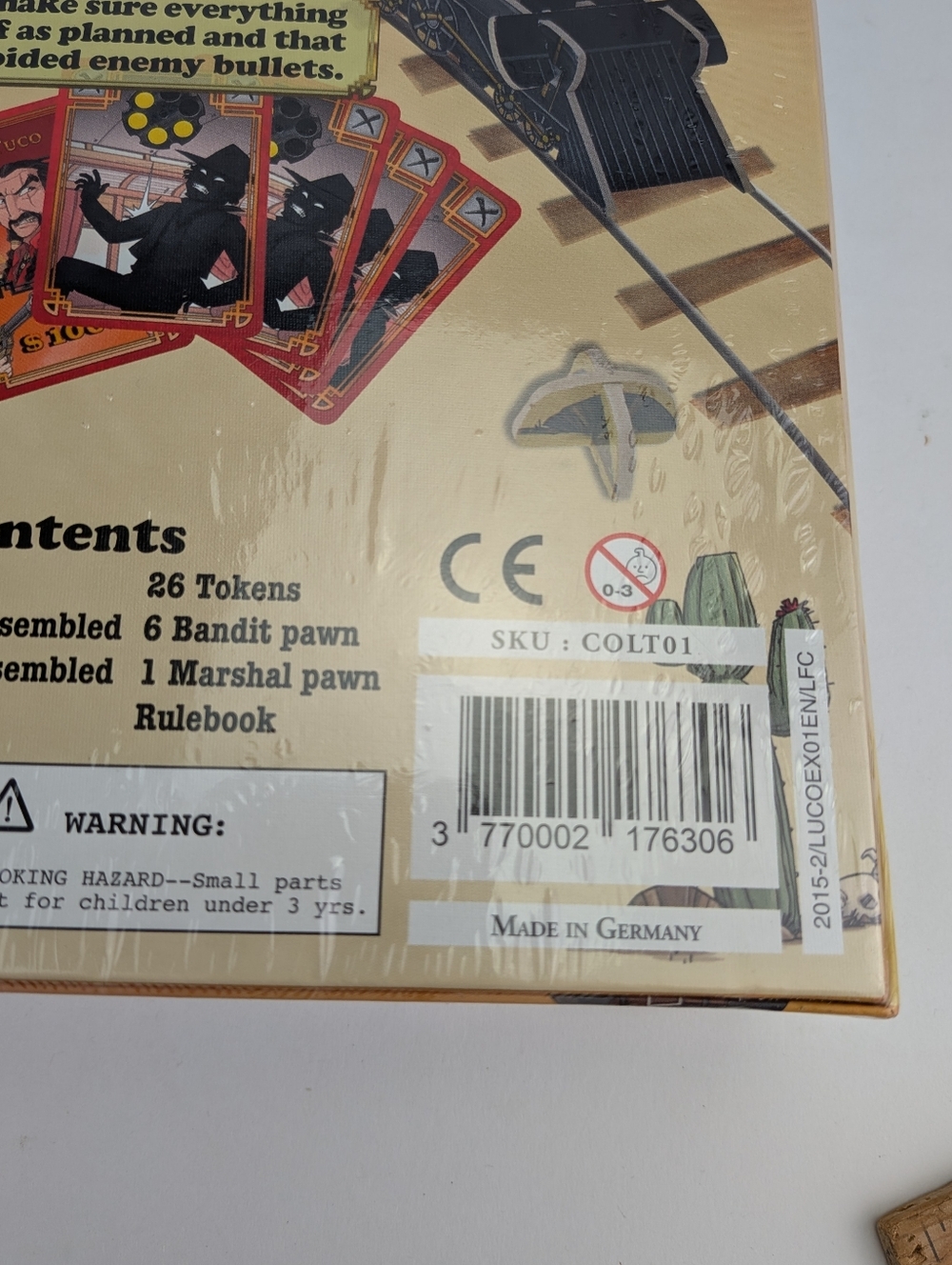NEW SEALED Colt Express Ludonaute 3D Train Game Made In Germany - Picture 3 of 5